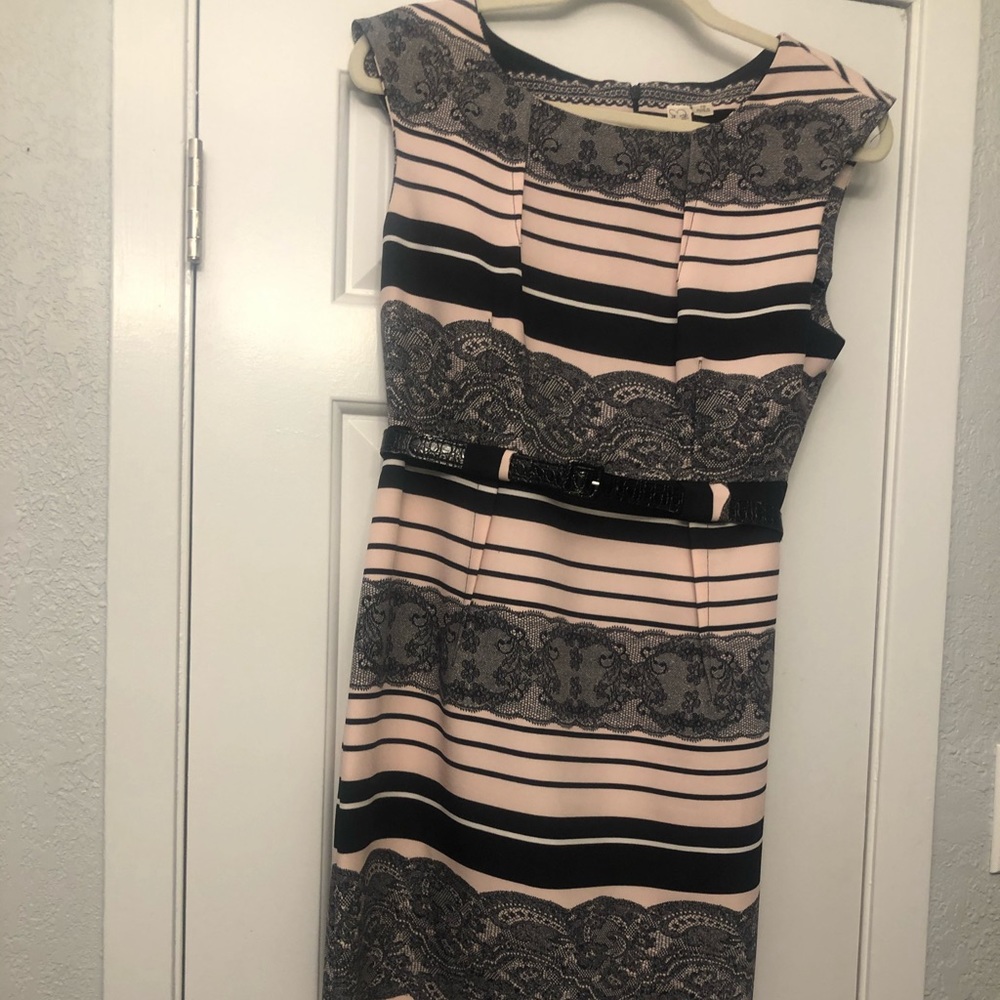 Pink and Black perfect work dress